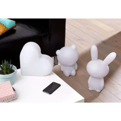 Enceinte portable Bluetooth lumineuse - Blanc - Luminus Licorne