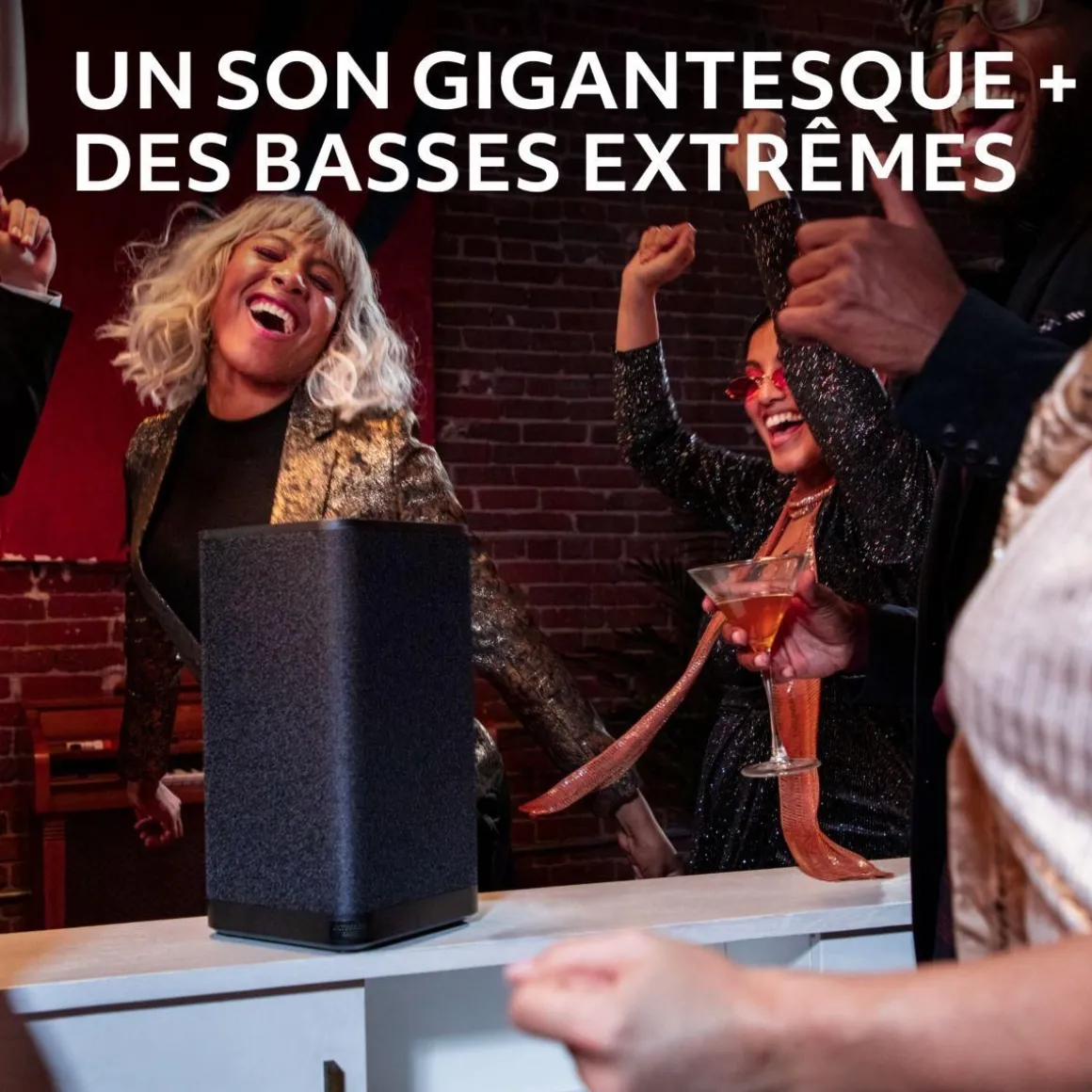 Enceinte portable Hyperboom Noir (2e génération)