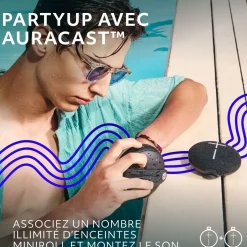 Enceinte portable MINIROLL Noir