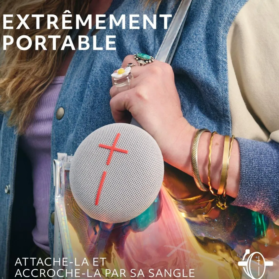 Enceinte portable MINIROLL Gris