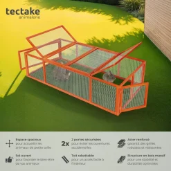 Enclos pour rongeurs 181 x 90 x 48 cm