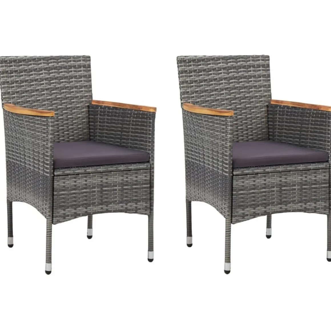 Ensemble a manger de jardin 3 pcs Gris