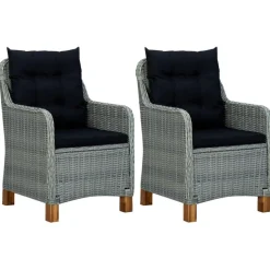 Ensemble a manger de jardin 3 pcs Gris clair