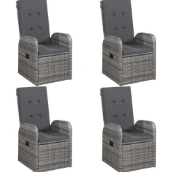 Ensemble a manger de jardin 5 pcs Gris