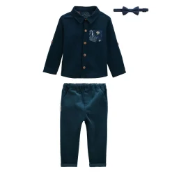 Ensemble bébé chemise et pantalon avec noeud papillon Magic