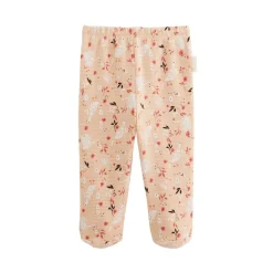 Ensemble bébé gilet et pantalon en coton nid d'abeille Miss Plume