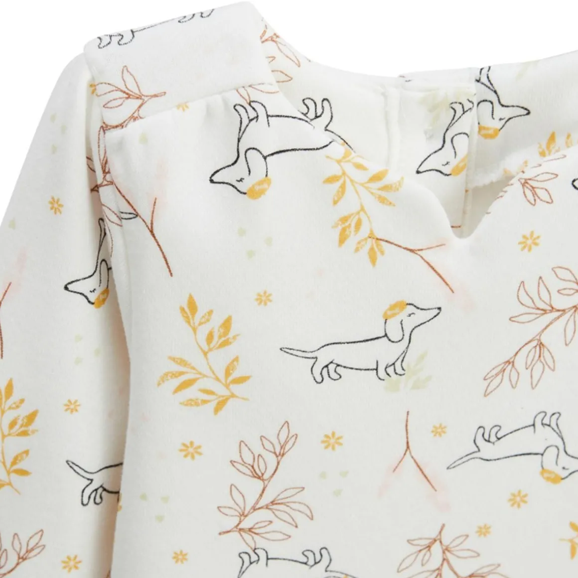 Ensemble bébé robe et legging en molleton Emilie