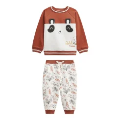 Ensemble bébé sweat-shirt et pantalon en molleton Maloueg