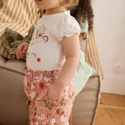 Ensemble body bébé et short en gaze de coton Mindanao