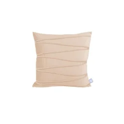Ensemble Coussin & Plaid Paulina 130x170cm Champagne