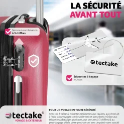 Ensemble de 3 valises Talia avec pèse-bagage et étiquette à bagages