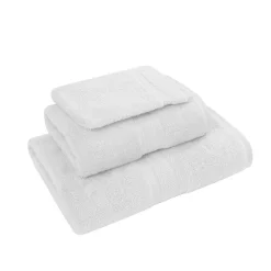 Ensemble de bain 3 pièces (1 drap de bain + 1 serviette de toilette + 1 gant) LUXURY