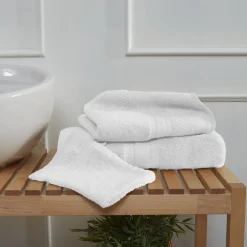 Ensemble de bain 3 pièces (1 drap de bain + 1 serviette de toilette + 1 gant) LUXURY