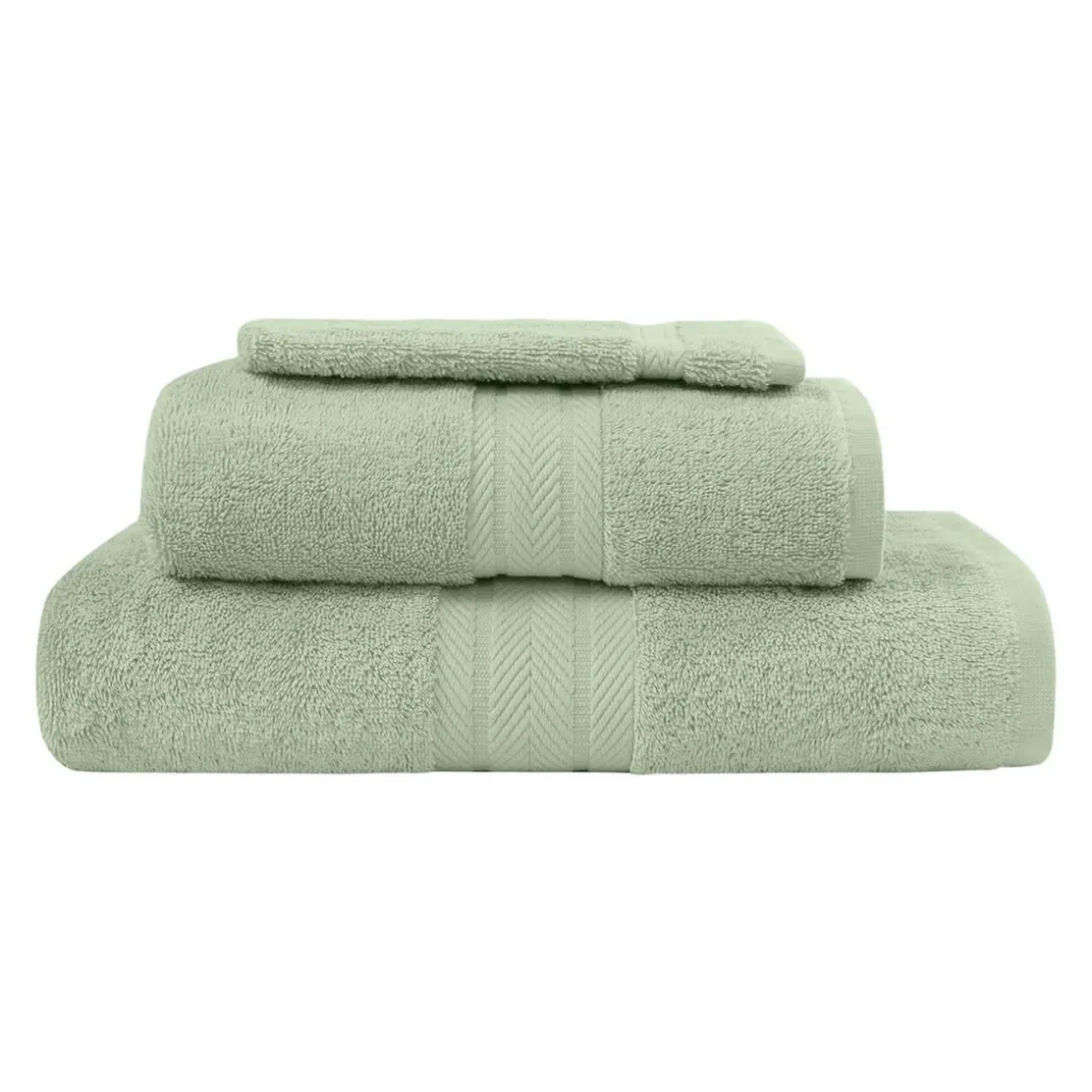 Ensemble de bain 3 pièces (1 drap de bain + 1 serviette de toilette + 1 gant) LUXURY