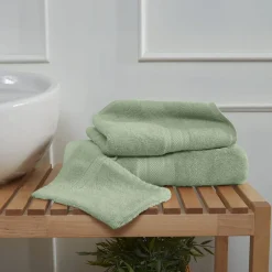 Ensemble de bain 3 pièces (1 drap de bain + 1 serviette de toilette + 1 gant) LUXURY