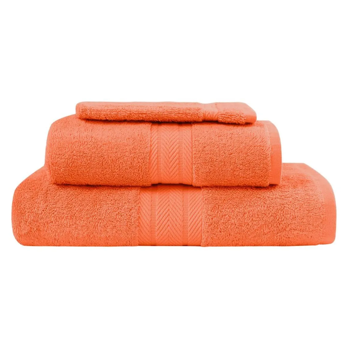 Ensemble de bain 3 pièces (1 drap de bain + 1 serviette de toilette + 1 gant) LUXURY