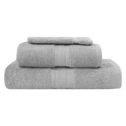 Ensemble de bain 3 pièces (1 drap de bain + 1 serviette de toilette + 1 gant) LUXURY
