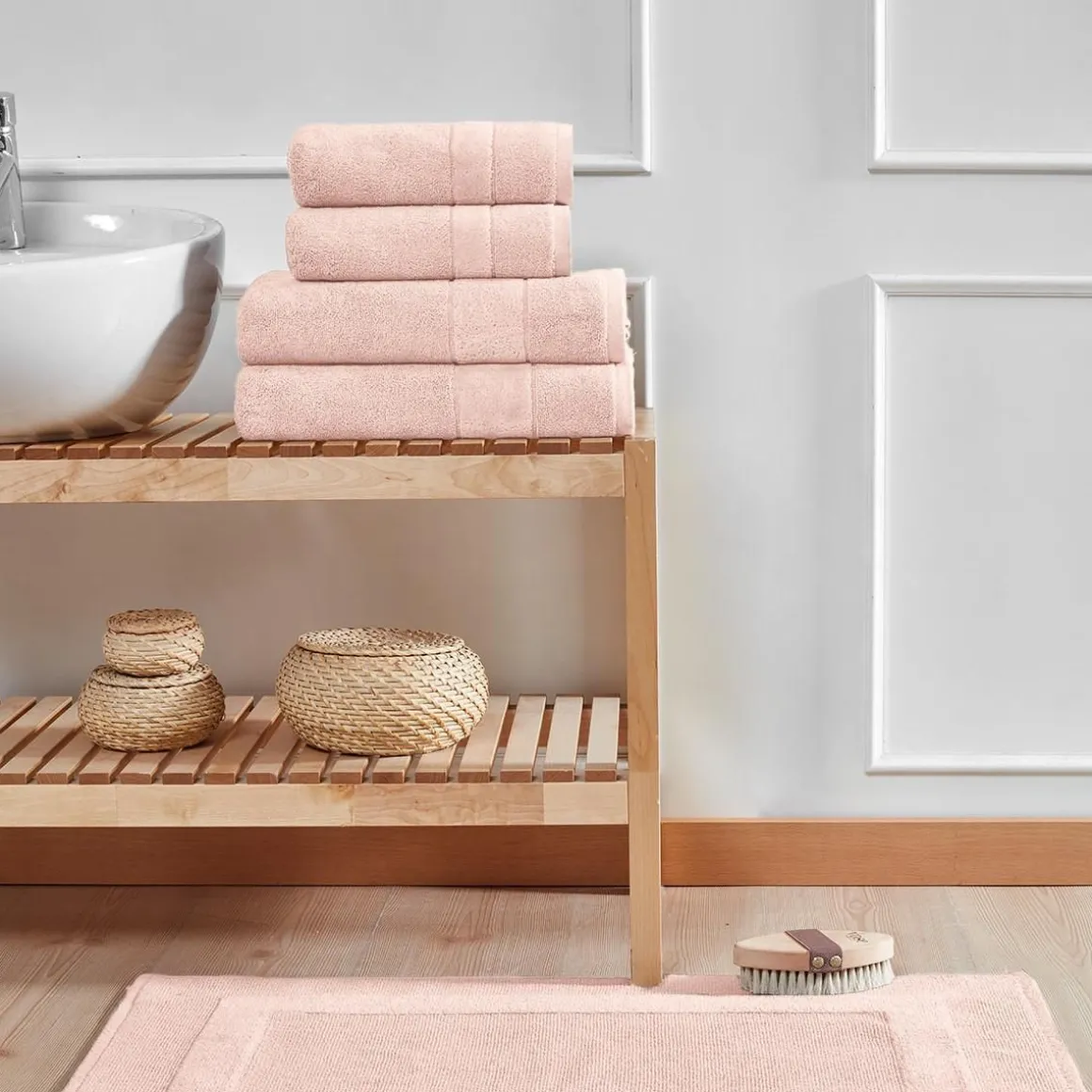 Ensemble de bain 4 pièces 650 g/m² CALIFORNIA