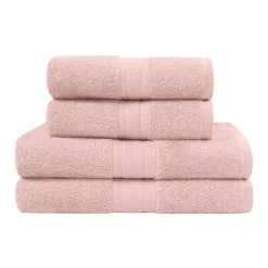 Ensemble de bain 4 pièces (2 draps de bain + 2 serviettes de toilette) LUXURY