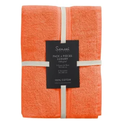 Ensemble de bain 4 pièces (2 draps de bain + 2 serviettes de toilette) LUXURY