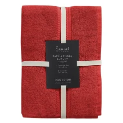 Ensemble de bain 4 pièces (2 draps de bain + 2 serviettes de toilette) LUXURY