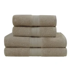 Ensemble de bain 4 pièces (2 draps de bain + 2 serviettes de toilette) LUXURY