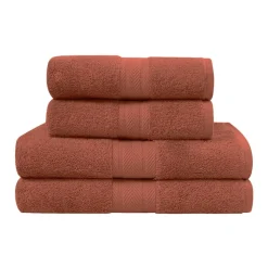 Ensemble de bain 4 pièces (2 draps de bain + 2 serviettes de toilette) LUXURY