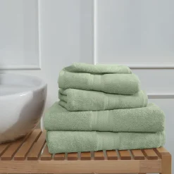 Ensemble de bain 4 pièces (2 draps de bain + 2 serviettes de toilette) LUXURY