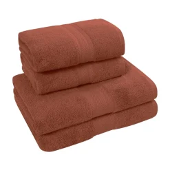 Ensemble de bain 4 pièces (2 draps de bain + 2 serviettes de toilette) LUXURY