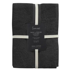 Ensemble de bain 4 pièces (2 draps de bain + 2 serviettes de toilette) LUXURY
