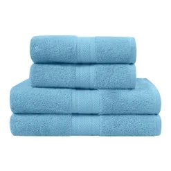 Ensemble de bain 4 pièces (2 draps de bain + 2 serviettes de toilette) LUXURY