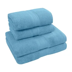 Ensemble de bain 4 pièces (2 draps de bain + 2 serviettes de toilette) LUXURY