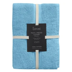 Ensemble de bain 4 pièces (2 draps de bain + 2 serviettes de toilette) LUXURY
