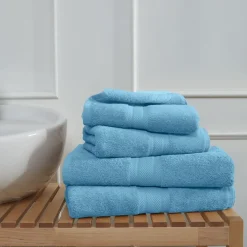 Ensemble de bain 4 pièces (2 draps de bain + 2 serviettes de toilette) LUXURY
