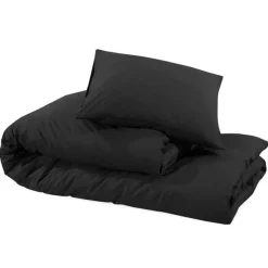 Ensemble de housse de couette Noir 200x220 cm Microfibre légère