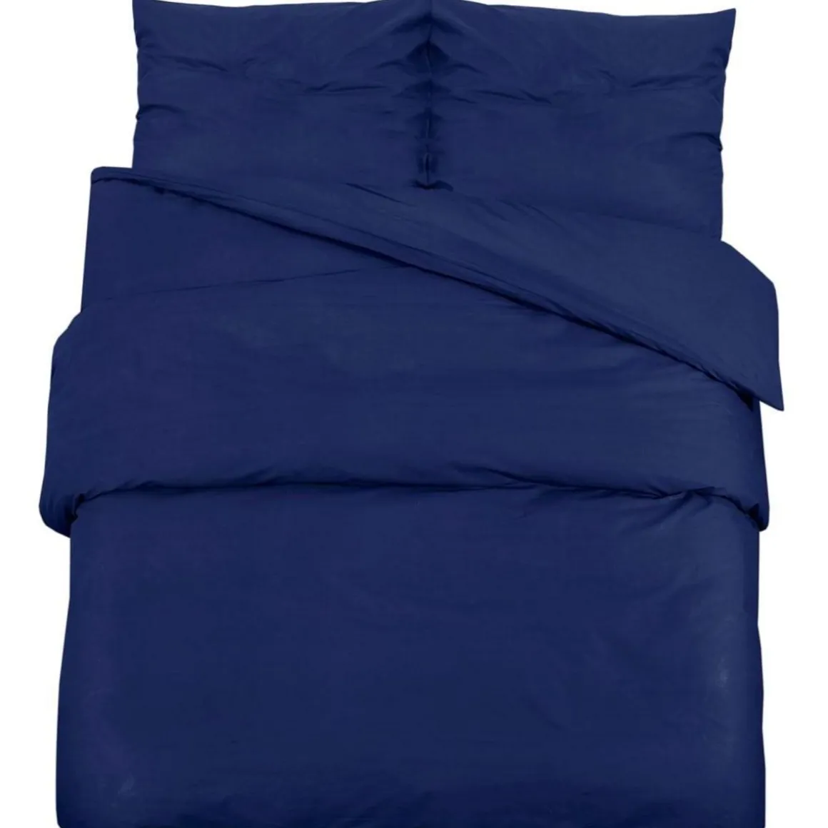 Ensemble de housse de couette Bleu marine 200x200 cm Coton
