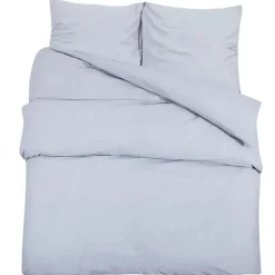 Ensemble de housse de couette Gris 135x200 cm Coton