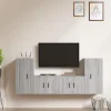 Ensemble de meubles TV 4 pcs Sonoma gris Bois d'ingenierie
