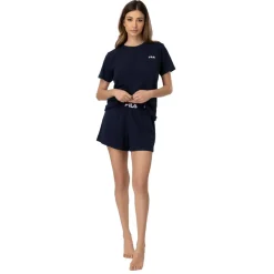 Ensemble de pyjama court femme Navy