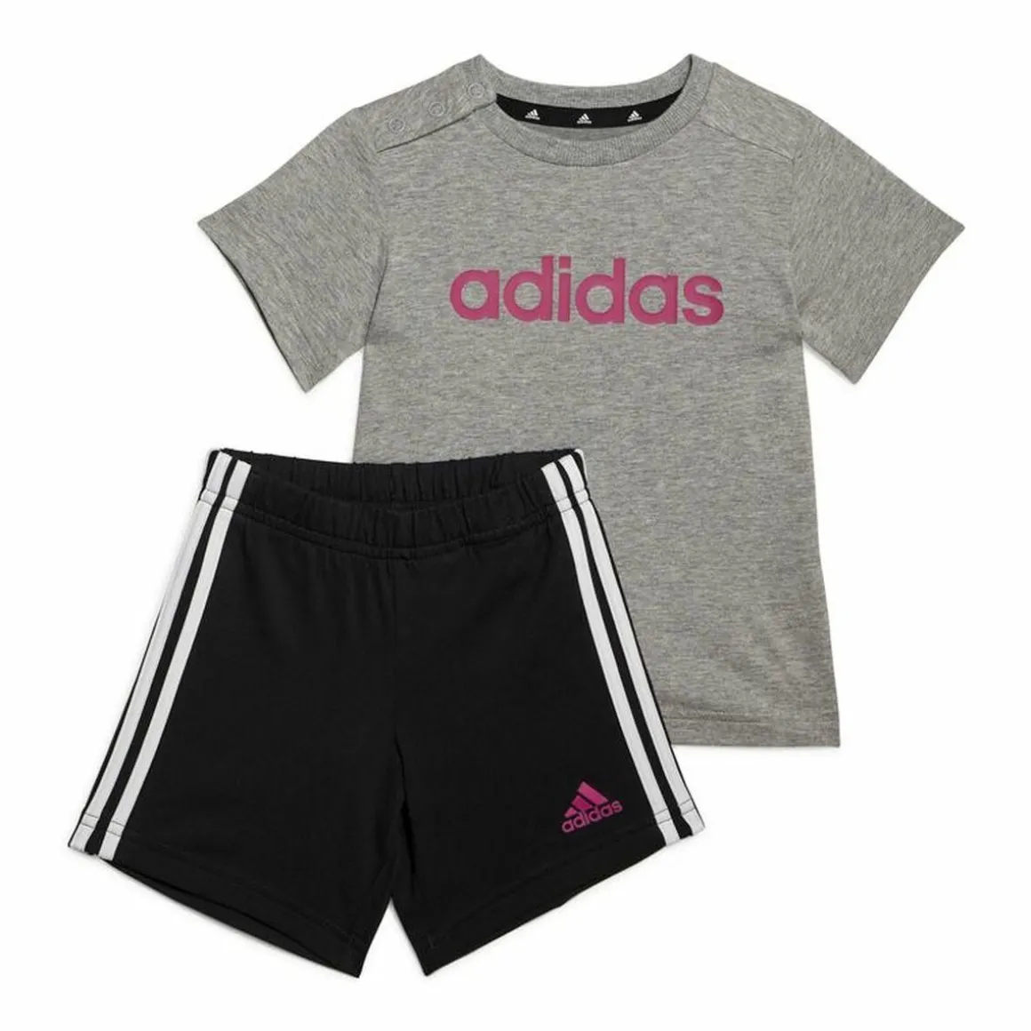 Ensemble de Sport pour Bébé Adidas Essentials Lineage Gris foncé