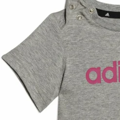 Ensemble de Sport pour Bébé Adidas Essentials Lineage Gris foncé