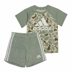 Ensemble de Sport pour Bébé Adidas Multicouleur Camouflage Dinosaures