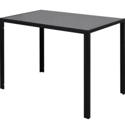 Ensemble de table a manger sept pieces noir et blanc