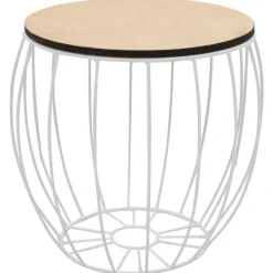 Ensemble de table basse Contreplaque de peuplier Fer 3 pcs