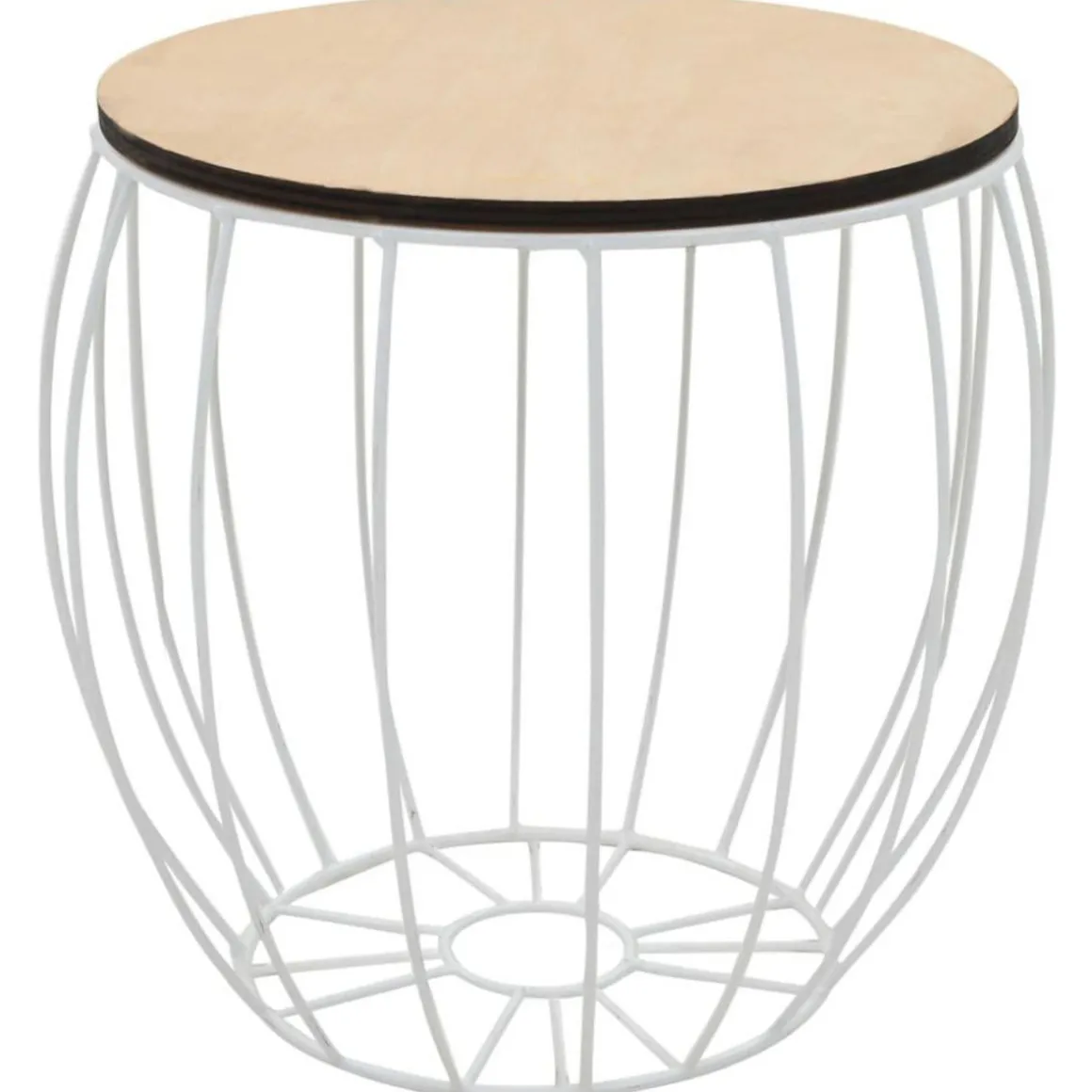 Ensemble de table basse Contreplaque de peuplier Fer 3 pcs