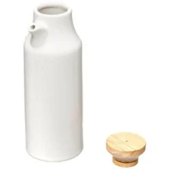 Ensemble Huile & Vinaigre Ceramic 18cm Blanc