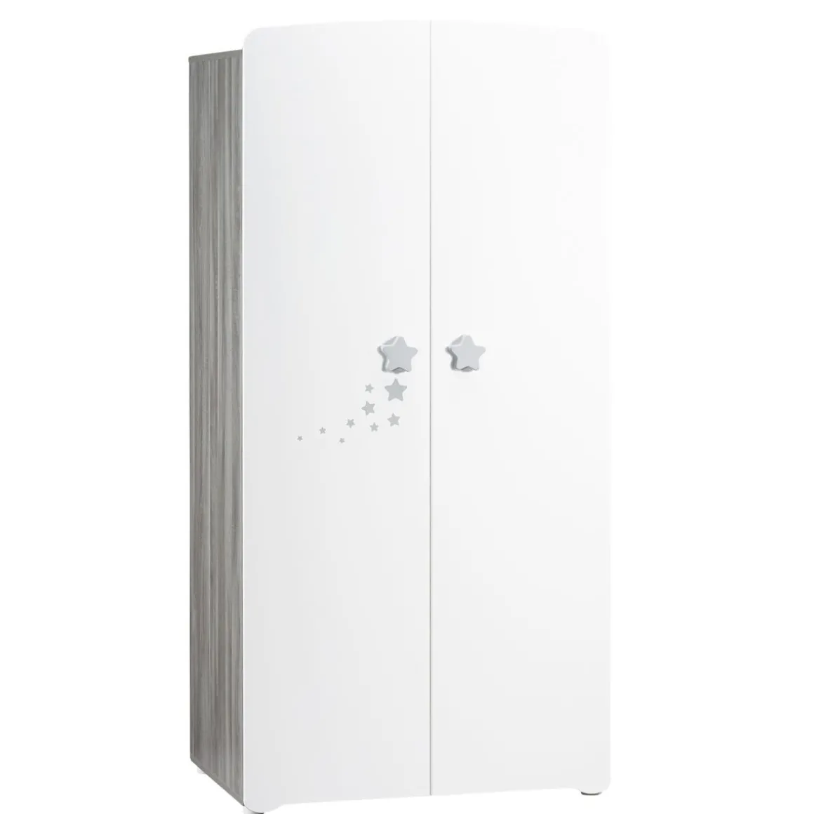 Ensemble Lit bébé 60x120 cm + tiroir +commode à langer + armoire NEW NAO