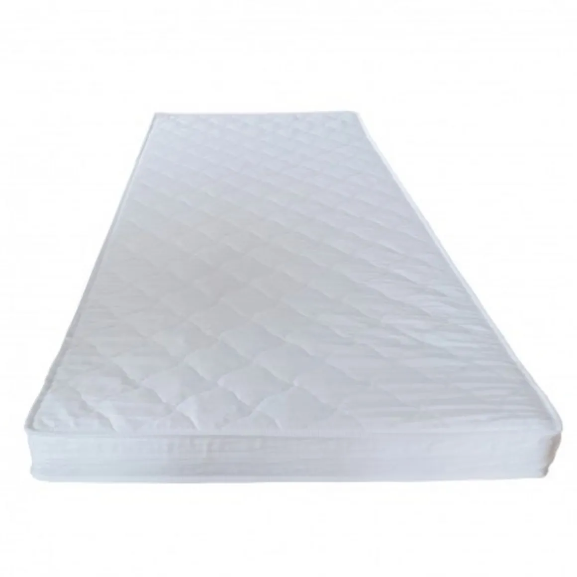 Ensemble Lit 90x190cm avec sommier COTON + matelas mousse 90 x 190 cm DIONE