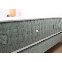 Ensemble matelas 792 Ressorts 7 zones Face hiver/été 160x200 cm + 2 sommiers 80x200 cm vert Céladon HYGGE