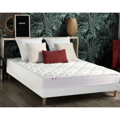 Ensemble Matelas accueil mémoire de forme + Sommier 140 x 190 cm MAM AZUR